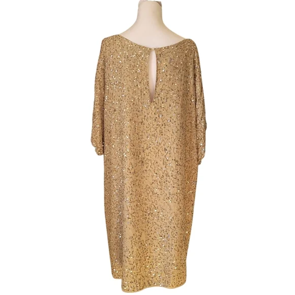 Aidan Mattox Cutout Beaded Silk Dress, 14, Used - Picture 4 of 15